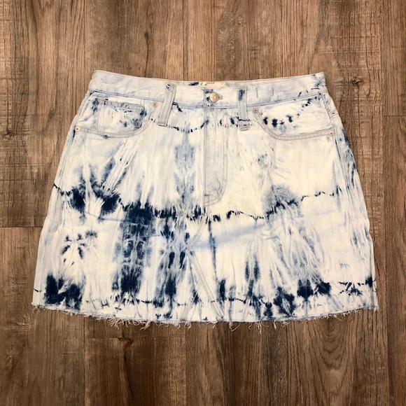 Madewell Dresses & Skirts - NWT Madewell Tie Dye Denim Skirt